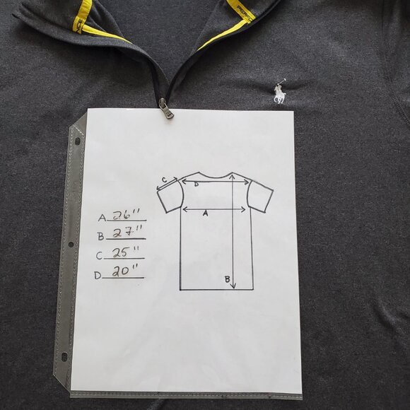 Polo Ralph Lauren Performance Quarter Zip Pullover Men XXL Gray Wicking Tech - Picture 7 of 11